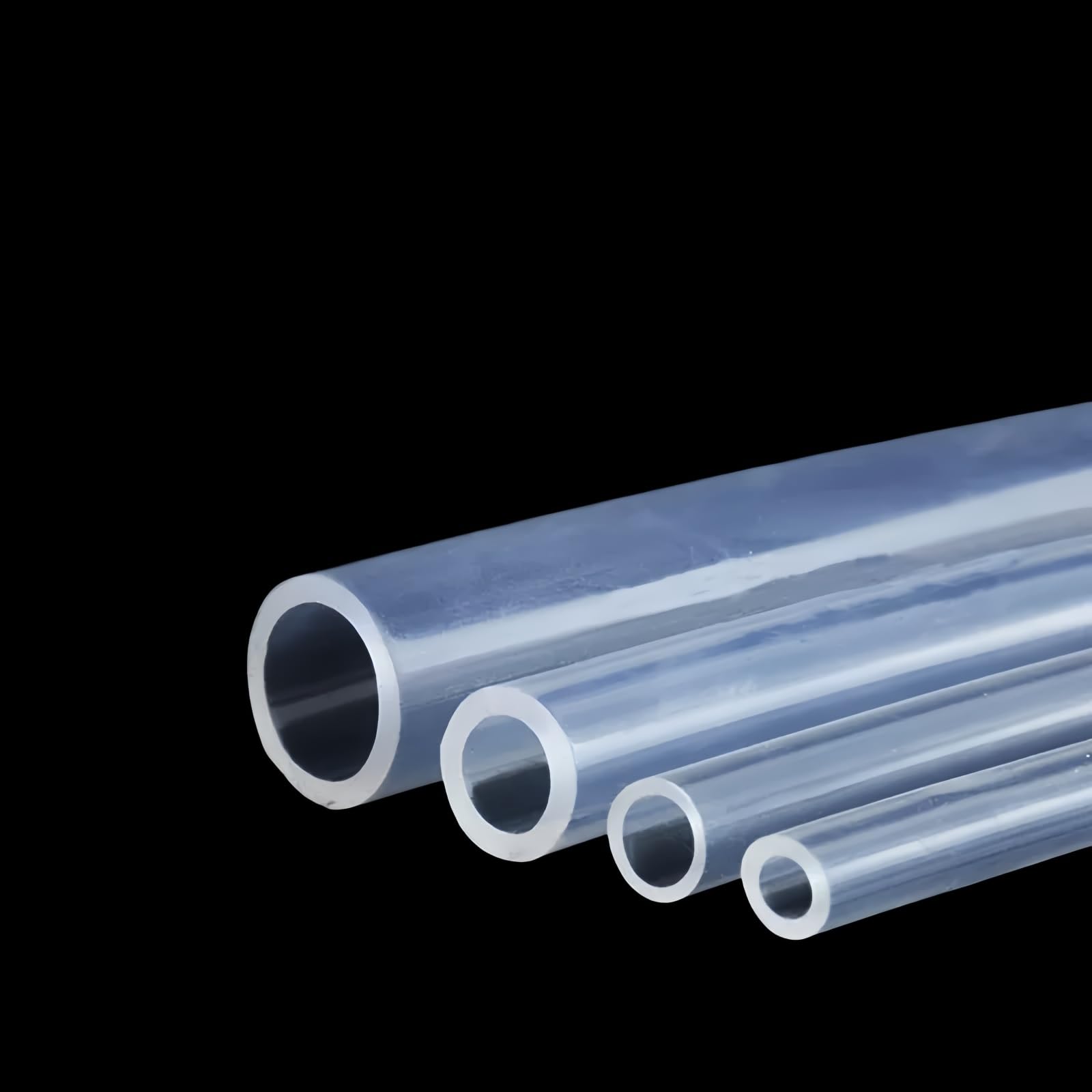 Purzen One Color Clear Silicone Tubing Flexible Transparent Silicone Hose Id 4Mm X Od 6Mm Rubber Tube For Water Transfer Air Line Aquarium Pump Hydroponics Diy,20M