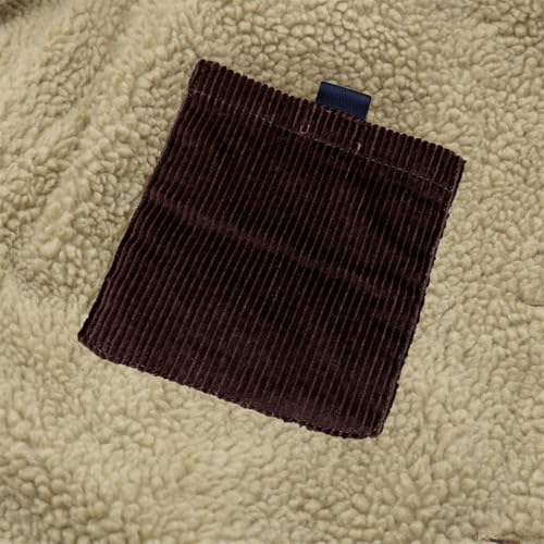 Image of Men's Corduroy Jacket Trucker Coat | Warm corduroy outwear with soft sherpa lining, classic button down outerwear for cold winter daily use