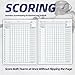 MR Baseball & Softball Scorebook, 35 Games Baseball Score Keeping Book, Stats Score Keeper Book, Coaching Official Scorekeeper for Adult & Youth