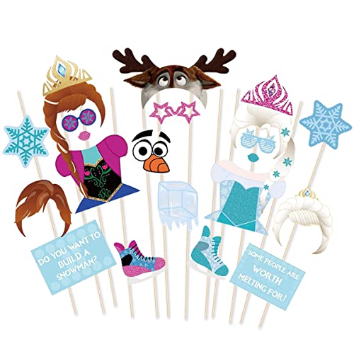 25Pcs Frozen Party Photo Booth Props,Frozen Party Photo Booth Props, Frozen For Kids Party Decoration. #TOP20