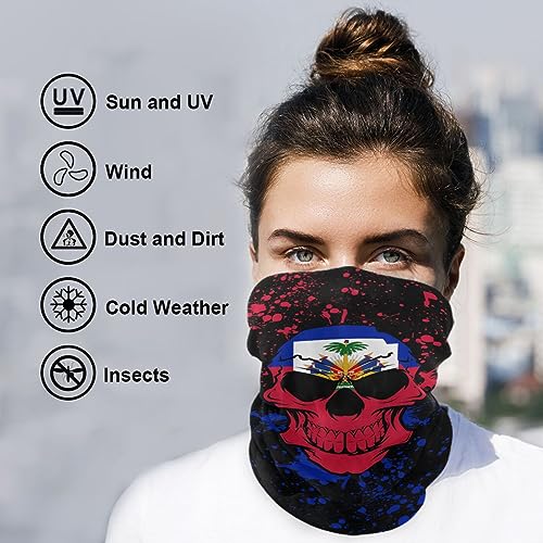 Image of Men Women Bandanas Neck Gaiter Headwrap Balaclava | Seamless Face Cover Scarf Neck Warmer Breathable Headwear for Hiking Cycling