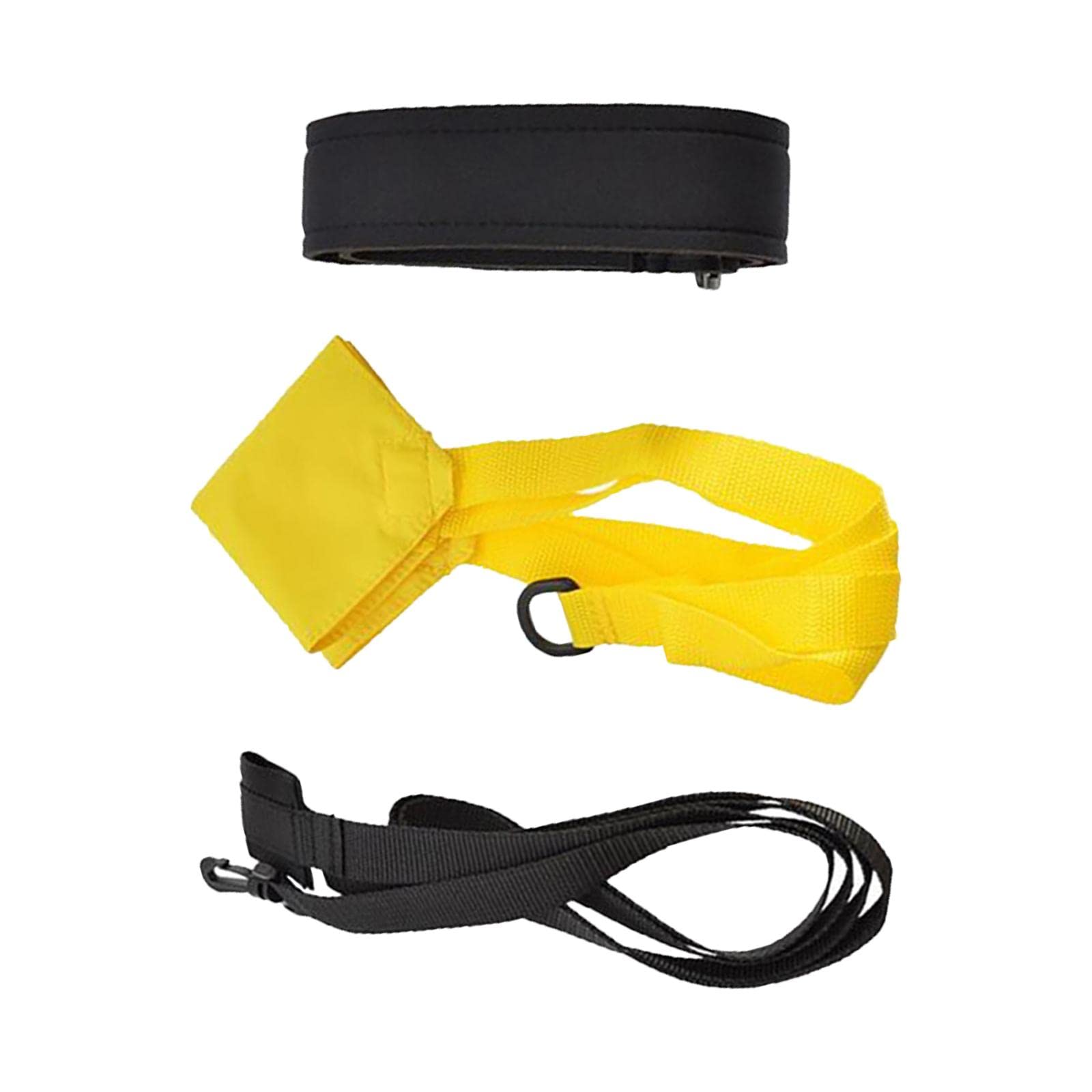 ujeavette UJEAVETTE® Swim Parachute Agility Speed Training Swimming Resistance Belt for Women Men Yellow M-picture-23