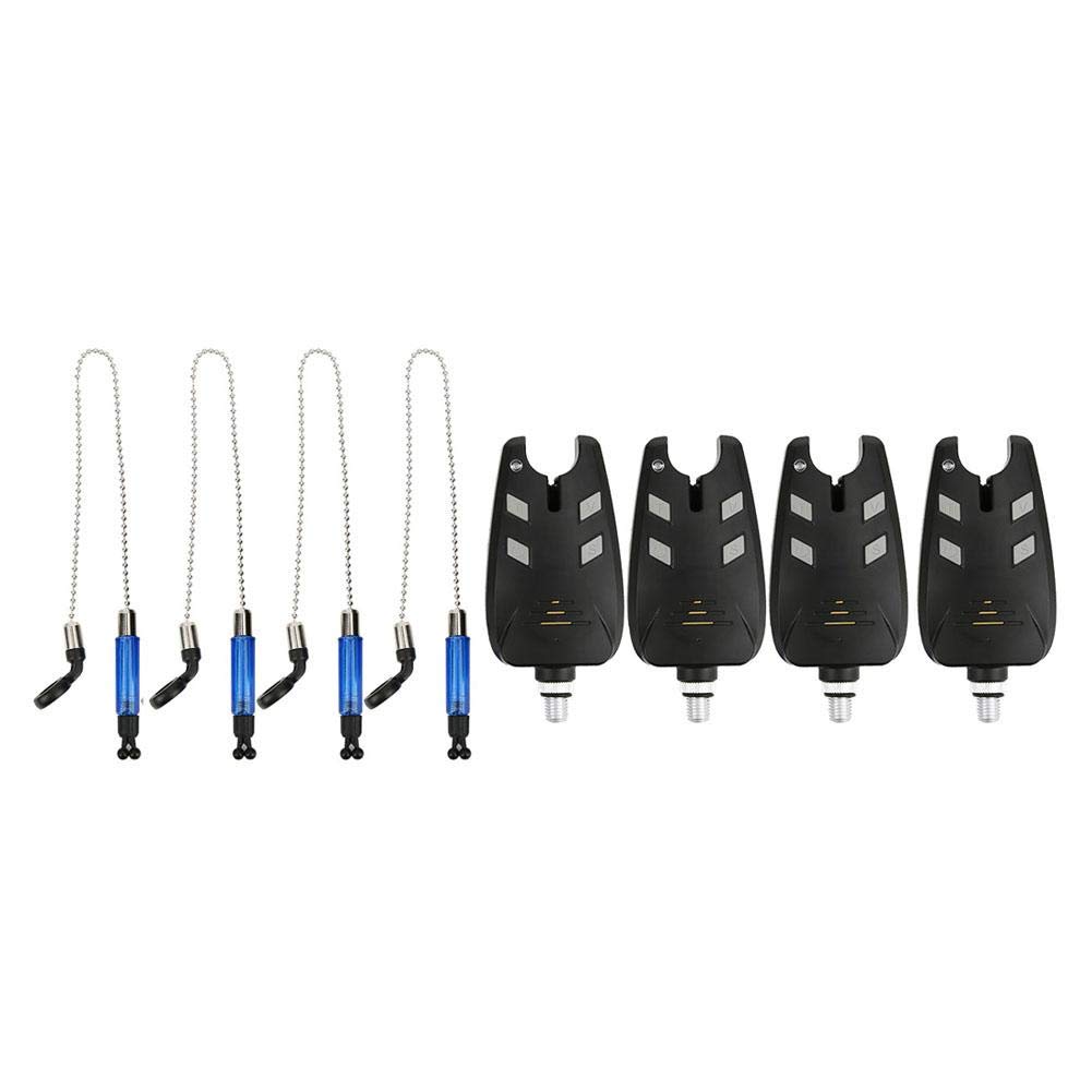 RiToEasysports Fishing Alert, Fishing Alarm Hanger Set Electric Fishing Bite Sound Alert Casting Rods Sea Rod Bite Alarming with High Output Speaker Fishing Tools And Accessories