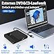 BNEHHOV Externes CD/DVD Laufwerk Extern mit USB 3.0 Type-C Externer DVD Brenner CD/DVD +/-RW Tragbar Laufwerk für Laptop Desktop PC und Mac OS für MacBook für Windows 11/10/8/7/XP Linux OS