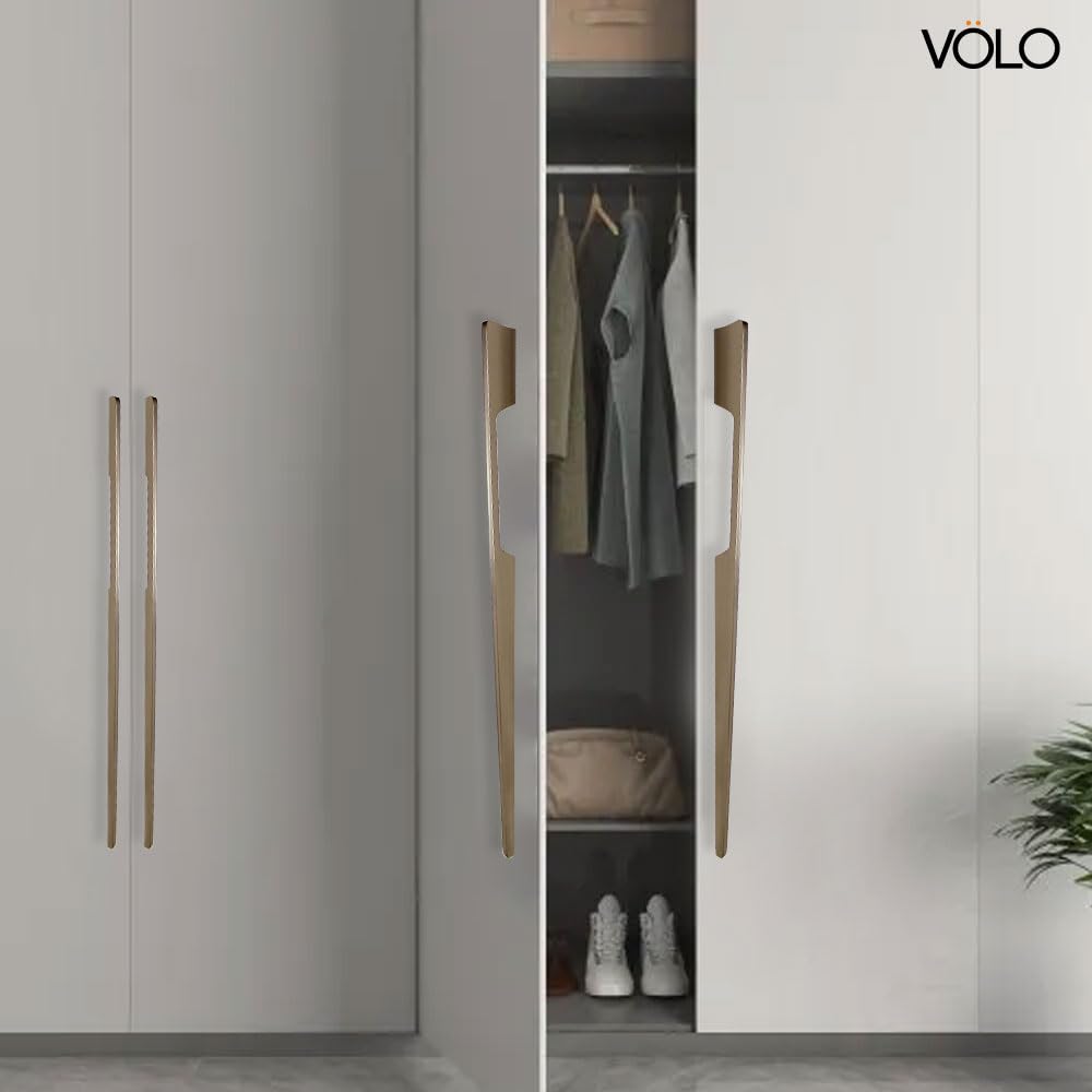 VOLO Cabinet Handles - Silver Aluminium Pulls (Pack of 2) -3 VOLO Cabinet Handles - Silver Aluminium Pulls (Pack of 2) -3