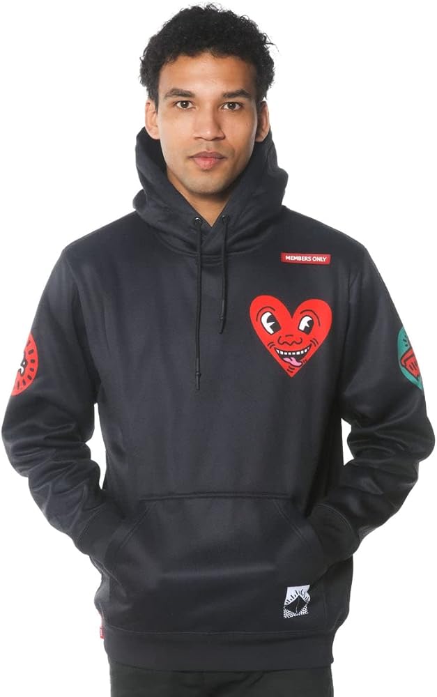 Keith Haring×Menbars Onlyコラボナイロンジャケット黒　M Keith Haring x Members Only Windbreaker Jacket - Men's Size