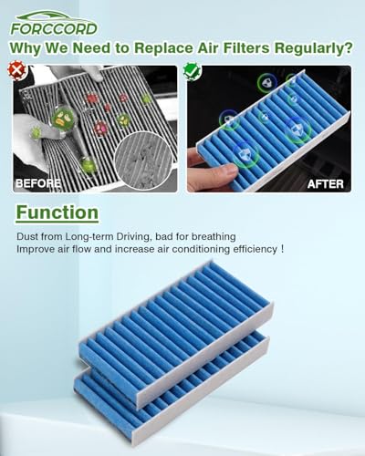 Image of 4-Pack Cabin Air Filters for 2011-2017 Jeep Wrangler 3.6L & 3.8L | Replace#CF11777, Cabin Filter Automotive Replacement Passenger Compartment Air Filters Car Accessories