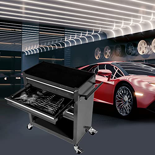 GOWE 4 Drawers Tool Cabinet with Tool Sets-Black