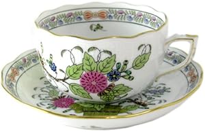 ヘレンド(HEREND) FD インドの華・多彩色 ティーカップ&ソーサー 【並行輸入品】 724