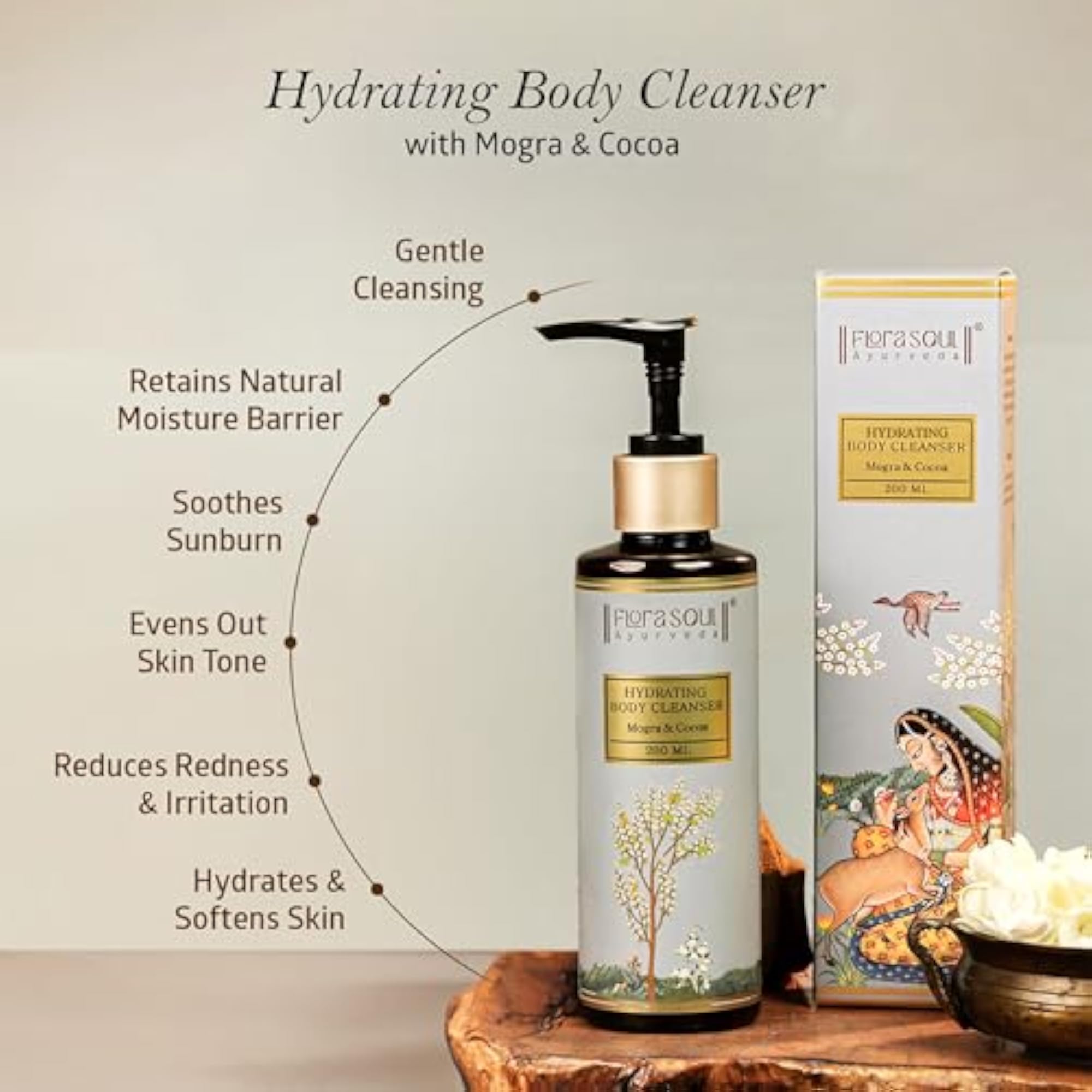 Ayurveda Nourishing Body Care Combo, Hydrating Cleanser