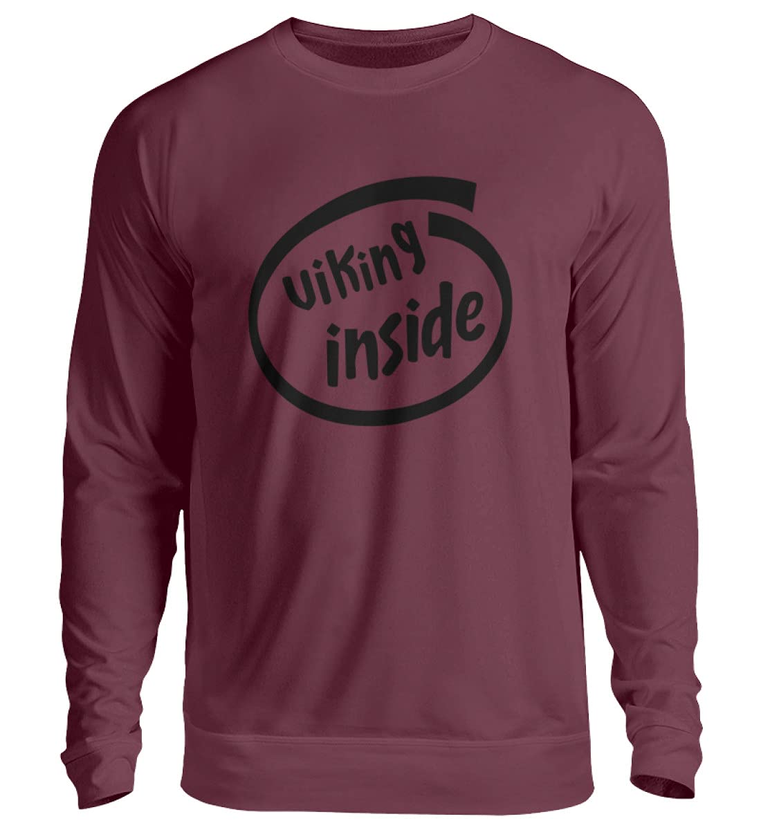 Pull Viking rouge unisexe en taille L décontracté - 3