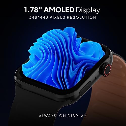 Image of Fire-Boltt Axiom Smart Watch 1.43 inch AMOLED Display, Health & Fitness Tracking, Always-On Screen, Wireless Charging, Rotating Crown, Bluetooth Calling, Metal Case Watch for Man & Woman
