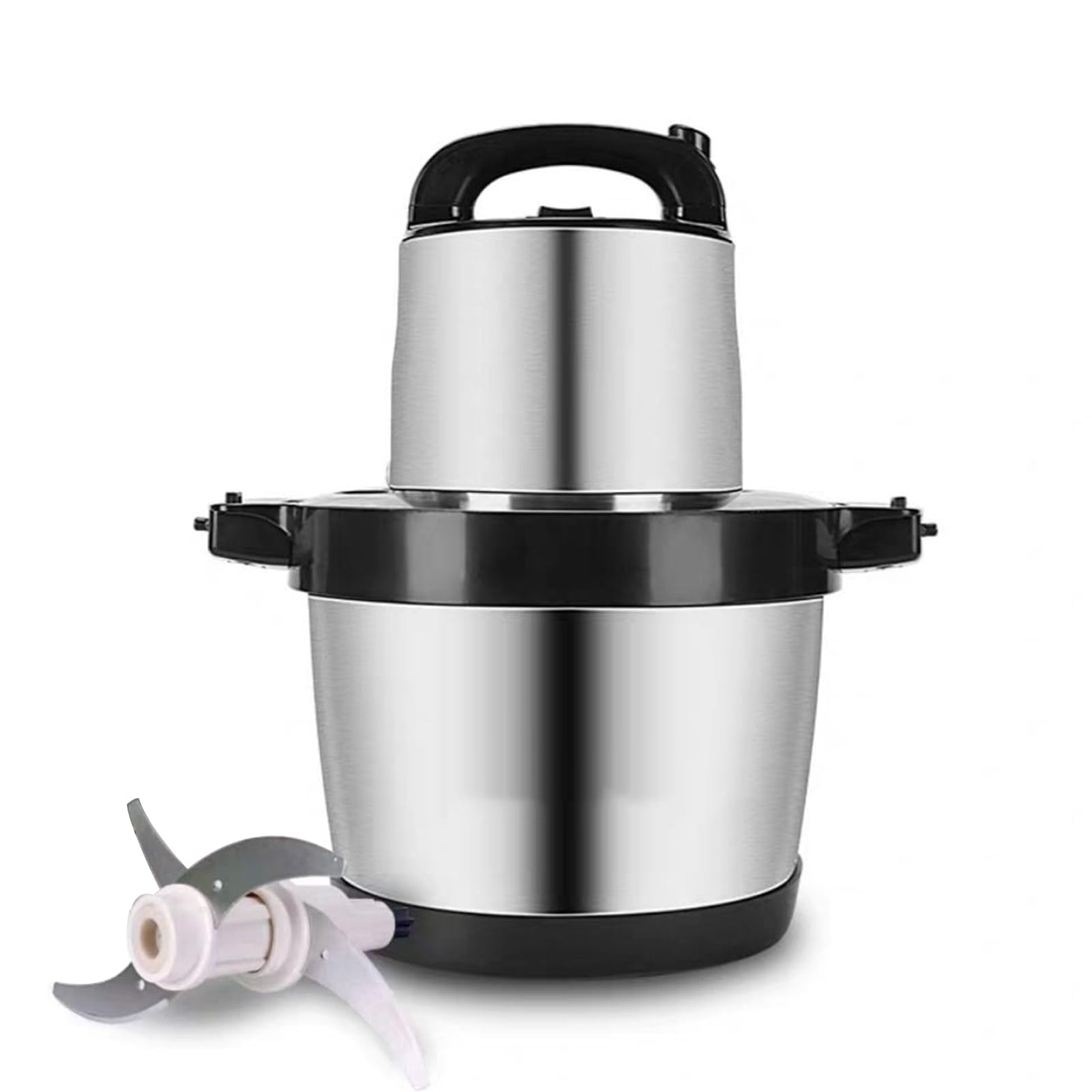 Picadora De Carne Eléctrica Helicóptero 6L, Gran Capacidad 3 Engranajes Disponibles, Potente Motor De Cobre 1500W, Procesador De Alimentos De Acero Inoxidable, Para Uso Comercial O Doméstico