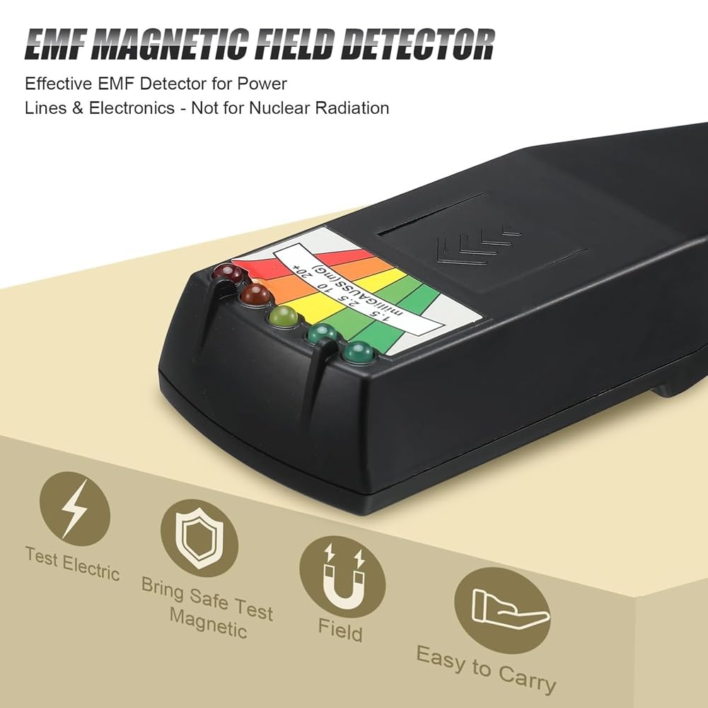 Herramientas de Investigación Paranormal. Incluye 3 Equipos: 1 Grabadora de Voz y 1 Detector de Campo Magnético LED EMF.