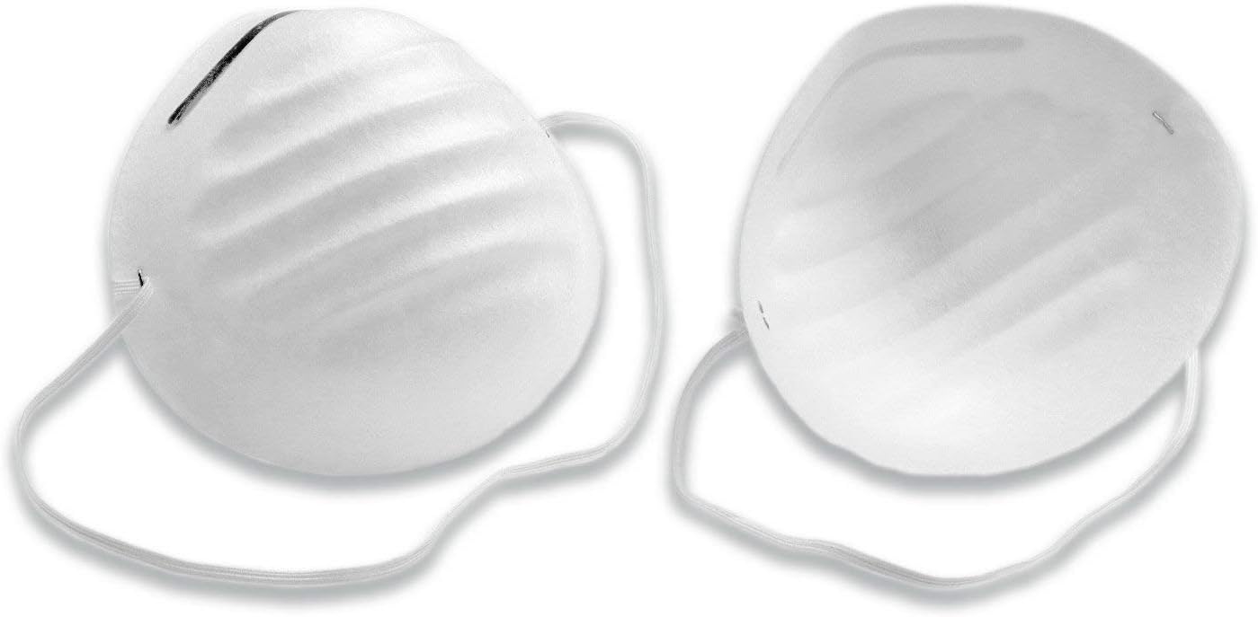 Universal 4530 Heavy-Duty Disposable Non-Toxic Dust & Filter Safety Masks - For Non-Toxic Dust, Pollen, Dander, Sawdust, Garage Dust, Garden and General Household Dust & Irritants (50ct Box)