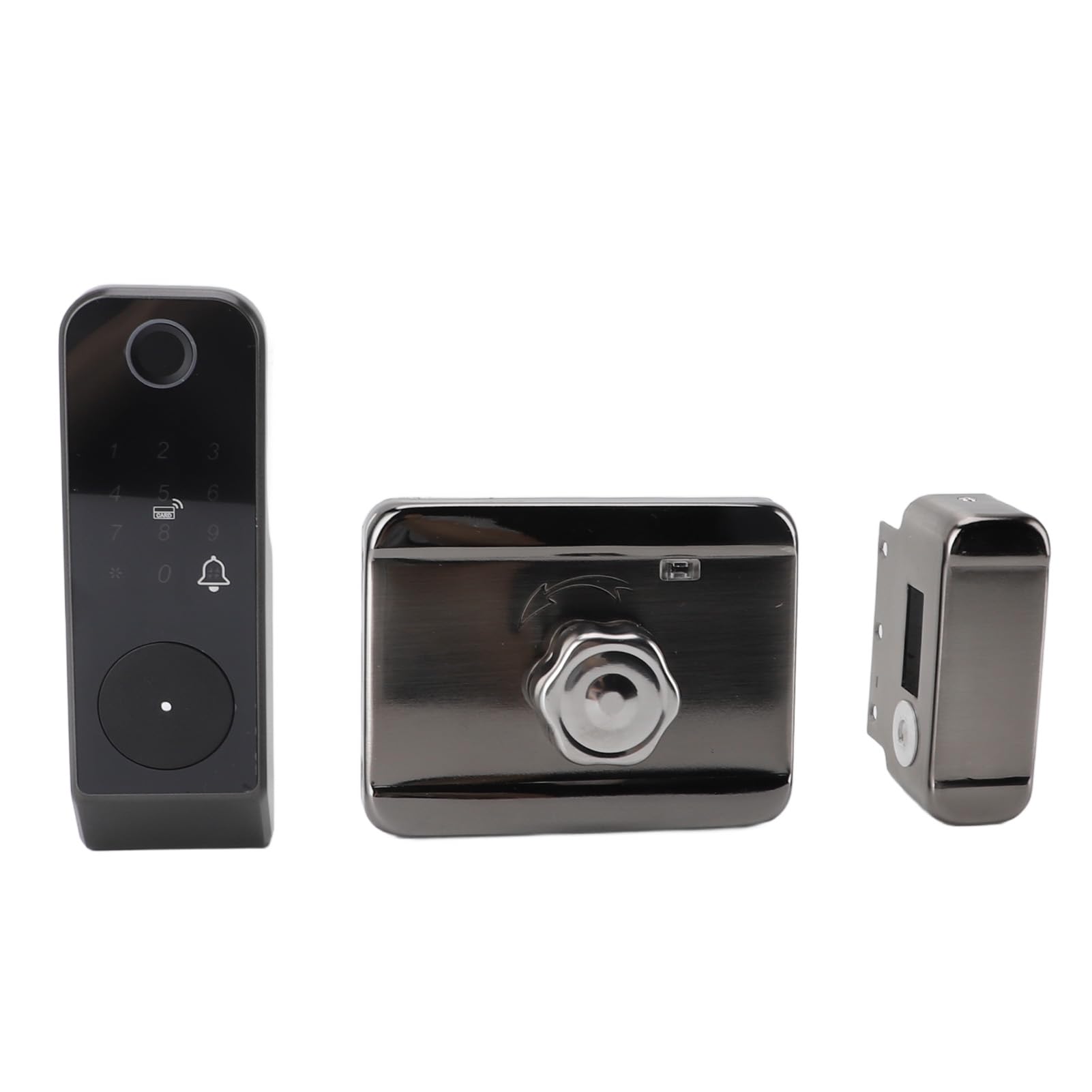 Serratura smart porta chiave ingresso senza stampa fingerprint tasto scheda sblocco bluetooth controlteo -resistente alle intemperie per interno esterno usare in ferro in lega di