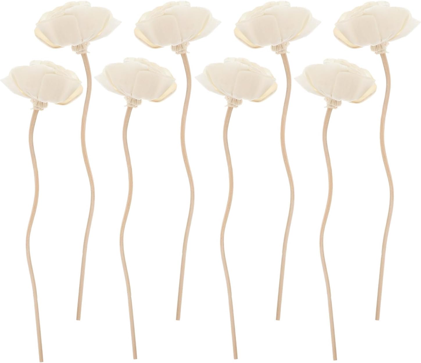Levemolo 8pcs Aromatherapy Rattan Vines for Diffuser Natural Flower Design Diffuser Sticks Home Fragrance Accessory for Essential Oils Relaxing Atmosphere Decoration