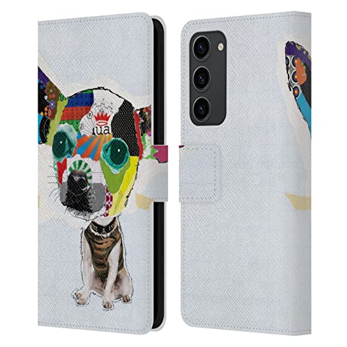 Étui portefeuille Galaxy S23+ 5G Michel Keck Chihuahua en cuir HCD