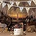32Ft Western Cowboy Party Decorations Brown Cow Triangle Flag Fabric Banner Pennant Garland Streamers for Western Cowgirls Birthday Baby Shower Derby Day Yee Haw Farm Cow Wild West Party Decor