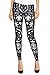 Cocoleggings Womens 3D Digital Cartoon Print Stretch Leggings Footless Tights