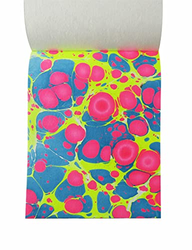 Paperhues Marbled Handmade Scrapbook Papers Collection 8.5X11" Pad, 36 Sheets #TOP7