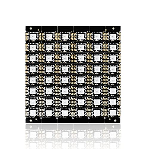 Treedix 48pcs RGB LED 5050 Light Board Light Matrix Strip Driver Board Individually Addressable for Arduino and Raspberry Pi Comptible with WS2812B