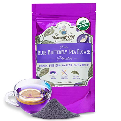 Polvo de flor de guisante azul 100g orgánico miniatura 1