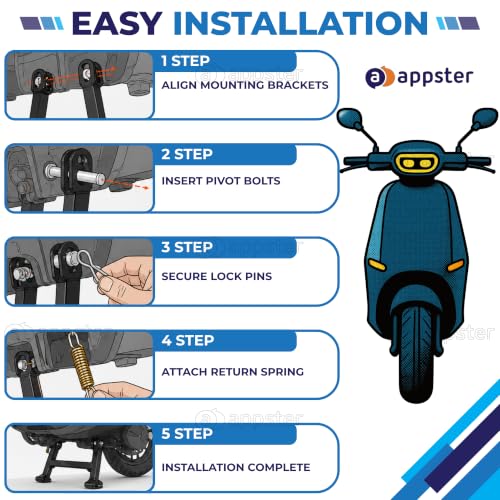 APPSTER Center Stand for Ola Electric S1 Pro Gen 3 & 2 - Image 6