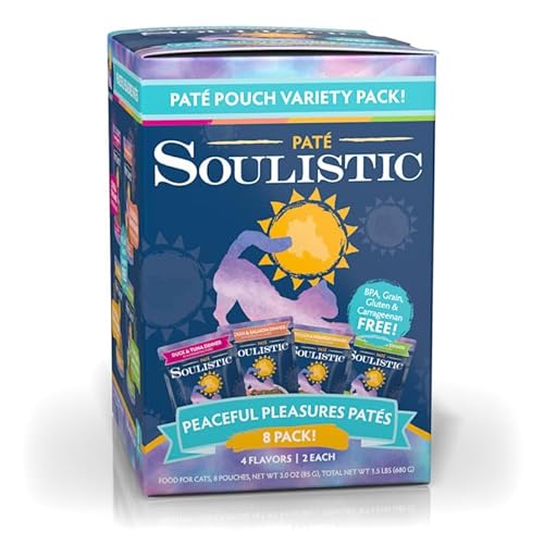 Soulistic Pate Peaceful Pleasures Variety Pack Wet Cat Food, 3 Oz., Count Of 8 #TOP28