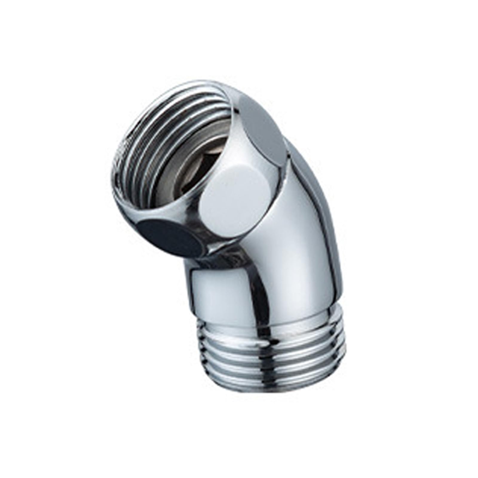 QUEENYARD Shower Elbow Adapter,Shower Elbow Adapter for Handheld Shower Head 45 Degree Connectors Stainless Steel Construction Polished Chromes Finish