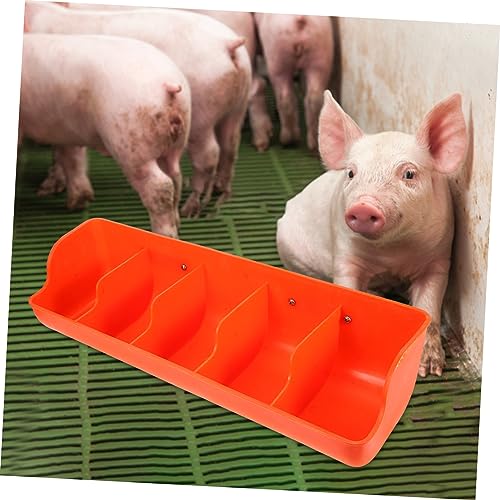 Mangeoire pour cochons multi-compartiments en acier pour bétail - 2