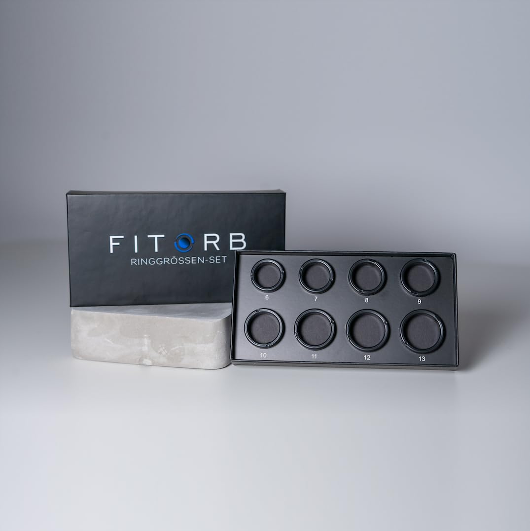 Smart Ring Pro - Das Original. High-Tech Fitness- & Gesundheitsring, Schlafanalyse, 24/7 Aktivitätstracking. Temperaturmessung, Stress. Proberinge. (Ringgrößen-Set, Neutral, Proberinge (6-13))