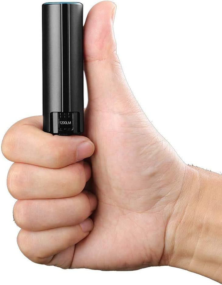 IMALENT LD10 Mini Torch EDC Flashlight 1200 Lumen IPX8 Waterproof CREE XHP HI LED USB Rechargeable Flashlights 6 Lighting Modes with a Multi-Function Display