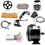 Kemblawolf 36V 350W Brushed Motor Kit for Electric Scooters, E-Bikes, Go-Karts | 2750RPM, Reversible Includes Pedal, Controller, Chain & Sprocket | Compatible with X-Treme, Razor, MX350, Mini Bike