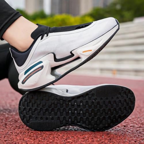 Hollow Outsole Knitted Mesh Breathable Basketball Shoes for Men Lightweight Shock Absorbing Anti Slip Design for Court Training Outdoor Ankle Support2