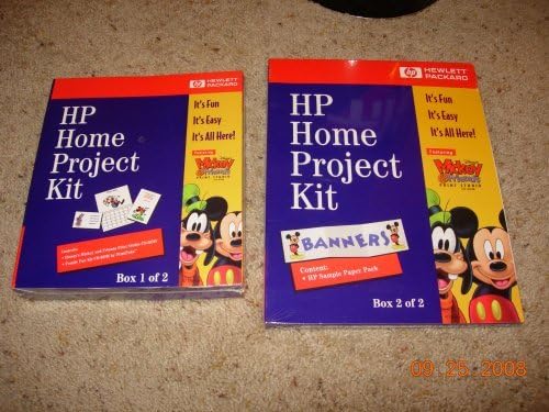 Hewlett Packard HP Home Project Kit featuring Disney's Mickey & Friends Print Studio CD-ROM (Box 1 & Box 2)