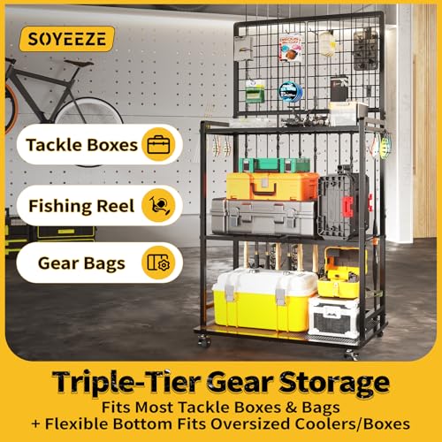 Save 40% on Heavy-Duty 3-Tier Fishing Rod Organizer with Wheels - Image 6