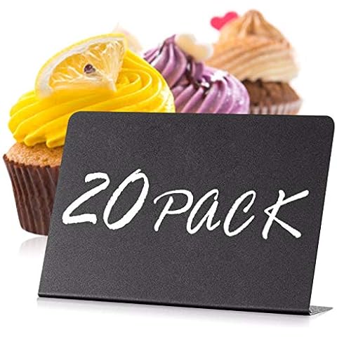 20 Pack Mini Chalkboard Signs for Events Cover