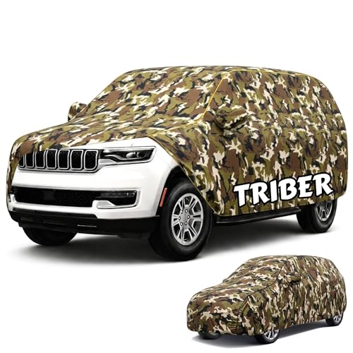 Image of Perfect Waterproof Car Cover Custom fit for Triber Cover (All Models & Varrient) 2021-2026 | 6 Layers All Weather Waterproof Sun Rain UV Dust Protection Outdoor Indoor Full Car Covers - Jungle