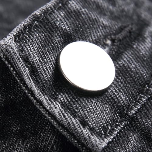 Mens Jeans Slim Fit Stretchy Straight Leg Distressed Light Wash Summer Skinny Ripped Jeans2