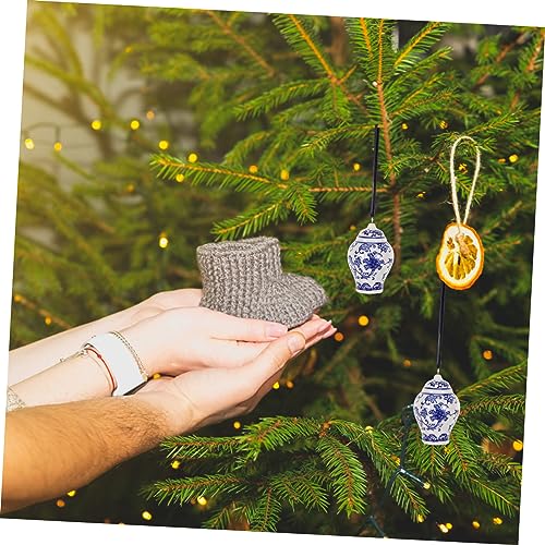 TIDTALEO decoração de casa criatividade pingentes de artesanato enfeites de natal de ceramica orname