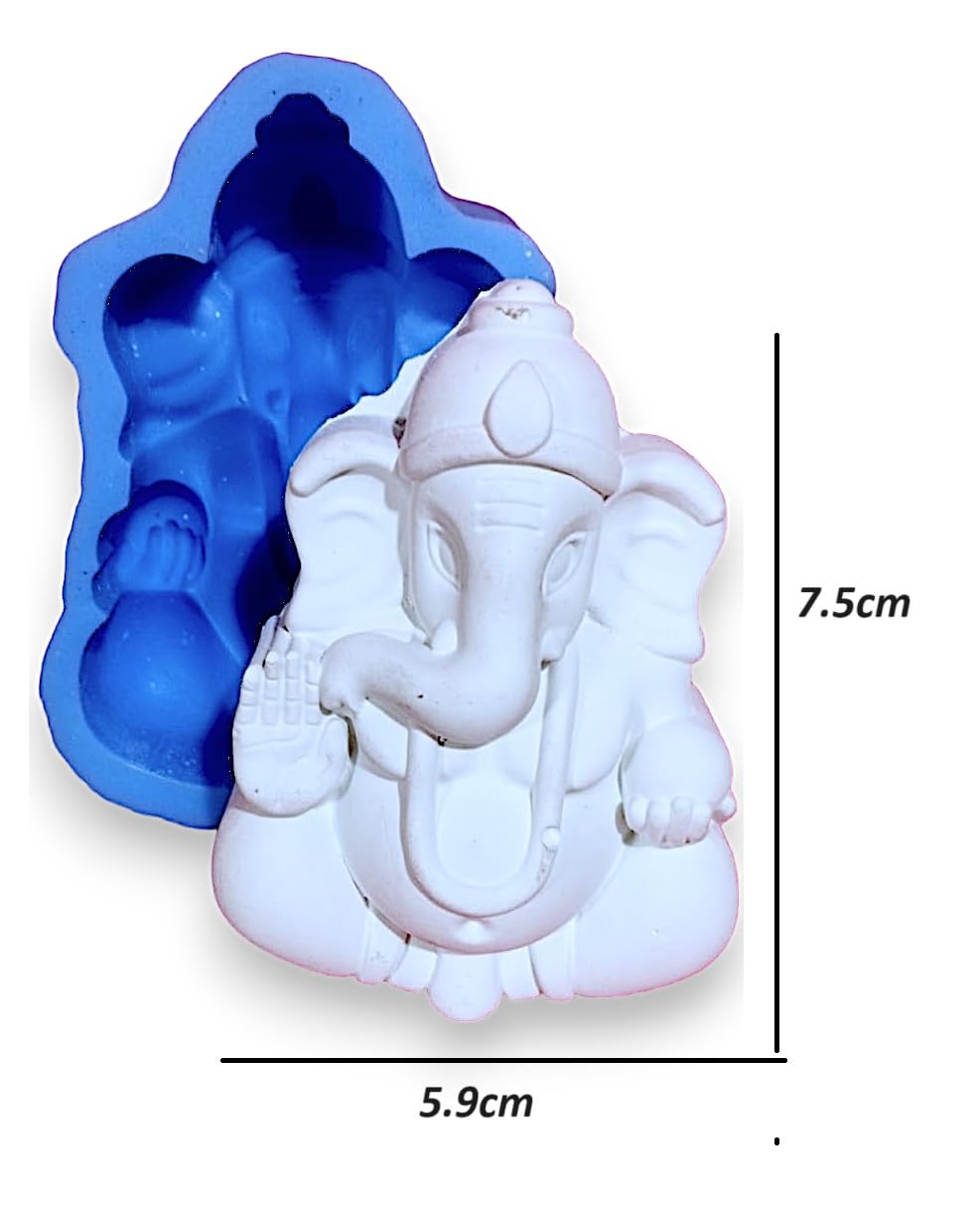 BBM Hindu GOD Ganesha FESTIVEL Idol Sculpture Decoration Worship Art and Craft Silicone Moulds