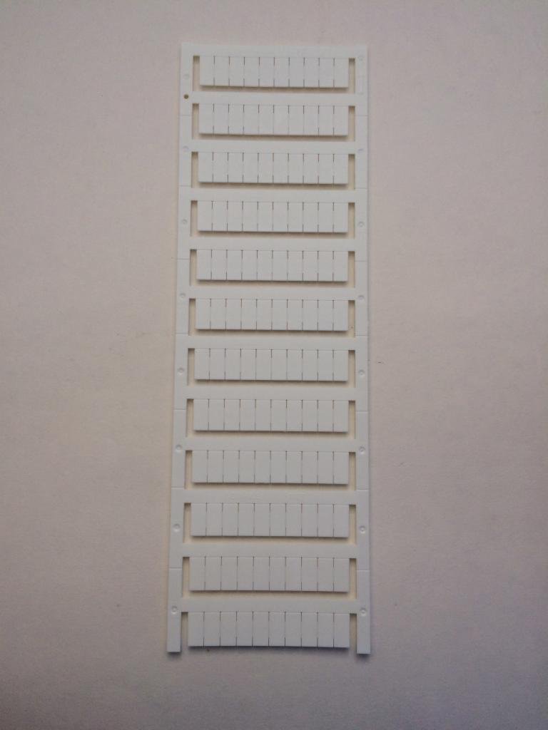 International Connector Dinkle TM48W (TM27W Replacement) DIN Rail Terminal Block Marking Tags for DK4N DKK4N DK4 DKK4, Pack of 10 Sheets, 60 Tags per Sheet, 600 Total Tags