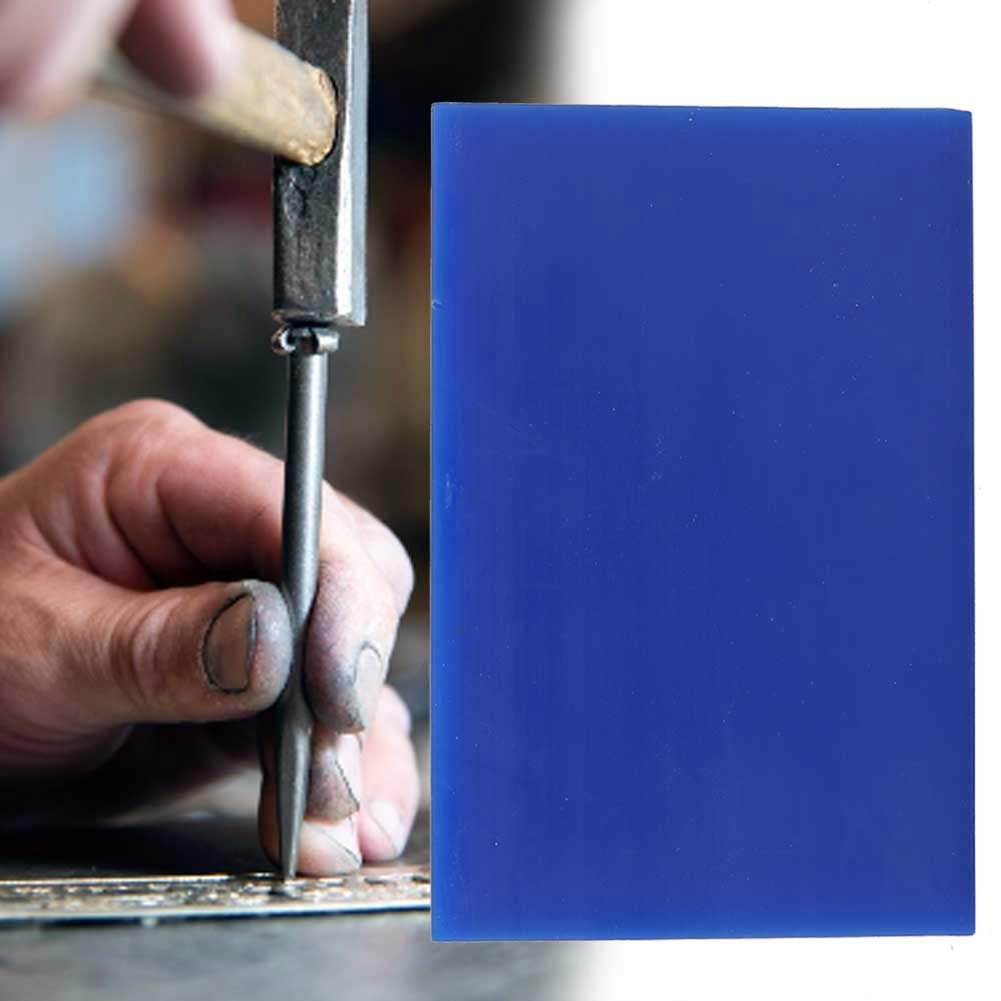 Blocco di cera blu per intaglio di gioielli, strumento professionale per la creazione di gioielli, accessorio in cera di paraffina atossica per intaglio con texture liscia, ideale (Blu)