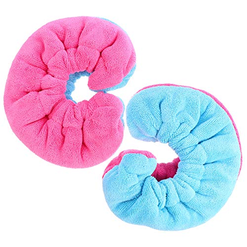 Abaodam-2-x-elastische-Skate-Klingen-Abdeckung-wasserabsorbierend-Schutzfolie-RosaBlau