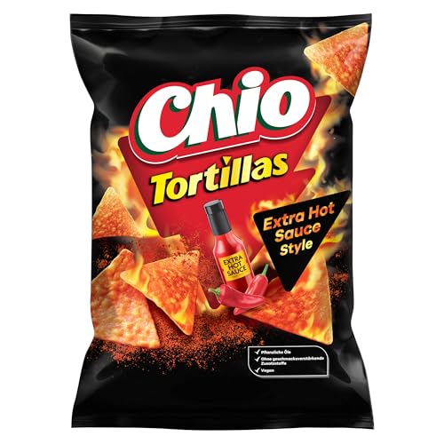 Chio Tortillas Extra Hot Sauce Style 110g