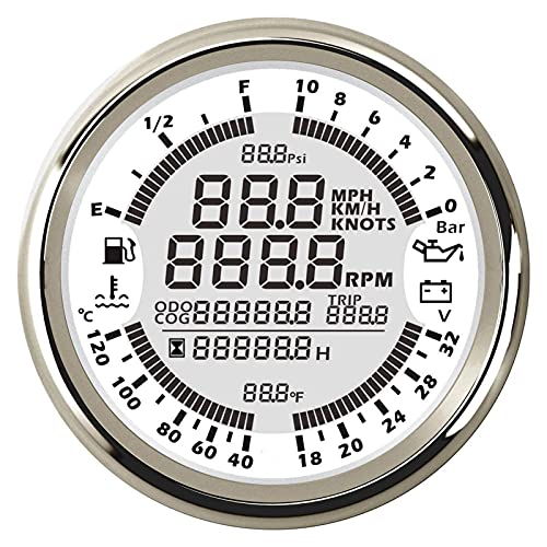 Tachymètre de vitesse GPS XMING pour régler les pannes de voltmètre 24v et d'huile