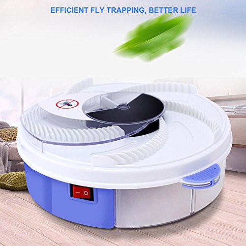 Preisvergleich Produktbild lzndeal Neueste Hohe Intelligenz Autumatic Electric UV Purple Light Fliegenfalle Gerät elektrische Flycatcher Artefakt mit Trapping Food + USB Kabel + Pinsel-Tool