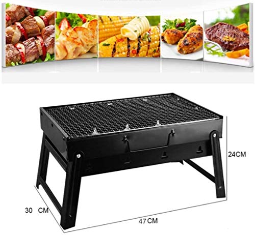 Duży grill tarasowy na pikniki, wysokiej jakości grill węglowy, żeliwny grill grillowy, składany i przenośny grill na świeżym powietrzu, grill węglowy