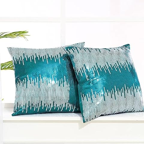 Eternal Beauty Glitter Sequin Pillow Covers Cover